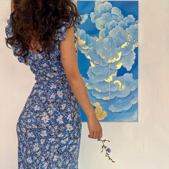 Réalisation Par Lou Dress Dandelion Blue - Picture 4 of 9
